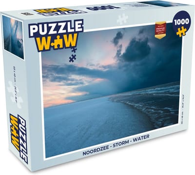 Puzzel Noordzee - Storm - Water - Legpuzzel - Puzzel 1000 stukjes volwassenen
