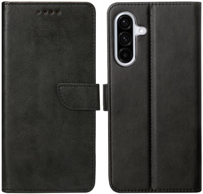 Rixus Bookcase For Samsung Galaxy A36 Black