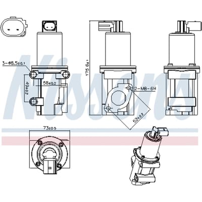 EGR-klep NISSENS 98306