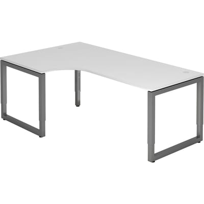 REGO 82 G | Bureau - 200 x 120 Tafelhoogte I In hoogte verstelbaar Wit/Grafiet