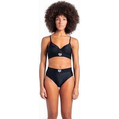 Arena Women's  Bicolore Elastic Brassiere Black Taglia: XS | Bikini Outlet | Donna | Nero