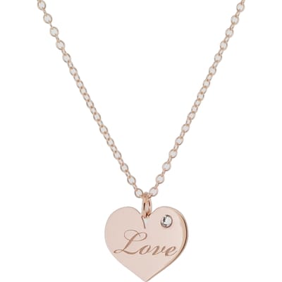 Orphelia 'Liliana' Dames 925 Sterling Zilveren Ketting met hanger - Roze ZK-7187/RG