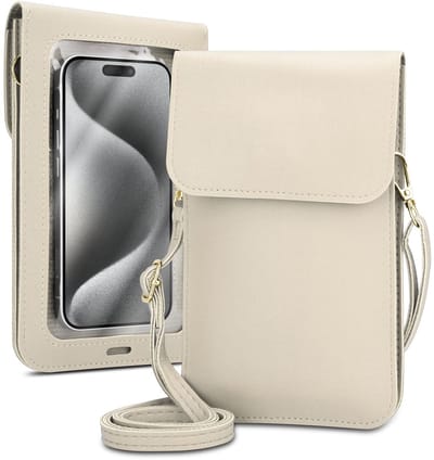 Mobielhoesje geschikt voor Samsung Galaxy S24 FE in WIT Etui Case Cover Handtas voor dames