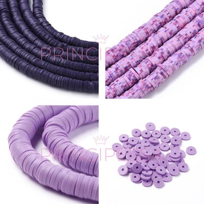 Katsuki kralen – Paars, Paars-mix en Lila – Unieke mix van ongeveer 1.150 kralen – Polymeer klei – 6mm kralen – Zelf sieraden maken – DIY