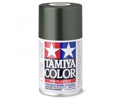 Tamiya Hobbyverf Acrylverf - TS-82 Black Rubber - Matt - Acryl Spray - Verf spuitbus - 100 ml