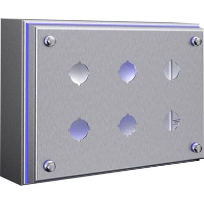 Rittal HD 1686.600 1686600 Housing 6 inbouwplaatsen (l x b x h) 90 x 160 x 220 mm 1 stuk(s) Piece