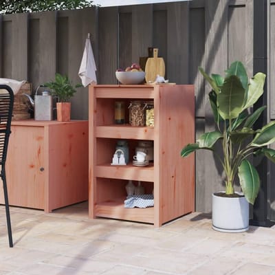 Buitenkeuken Kast - Tuinkast Opbergkast - Buiten Koken - Modulair Ontwerp - 55x55x92 cm - Natuurlijk Douglas