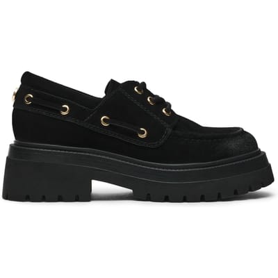Steve Madden Detroit Flat Shoes Black Suede Taglia: 38 | Mocassini Outlet | Donna | Nero