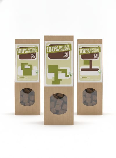 animalking Natural Trainers - Trainingssnacks voor Honden - 100% Hert - Hypoallergeen & Graanvrij - Voordeelverpakking 3 x 150 gram
