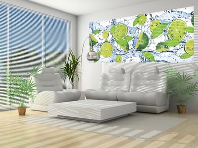 Limes Water Photo Wallcovering
