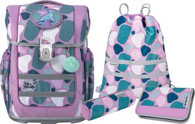 McNeill Schooltas Ergo Compacto Schoolbag Set 5-delig Barba Roze