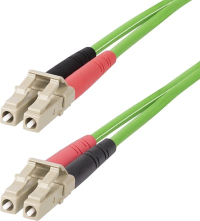 StarTech.com 10m LC naar LC (UPC) OM5 Multimode Glasvezelkabel, 50/125µm Duplex LOMMF/VCSEL Zipcord Fiber, 40G/100G Netwerken, Buigbestendig, Low Insertion Loss, LSZH Fiber Patchkabel