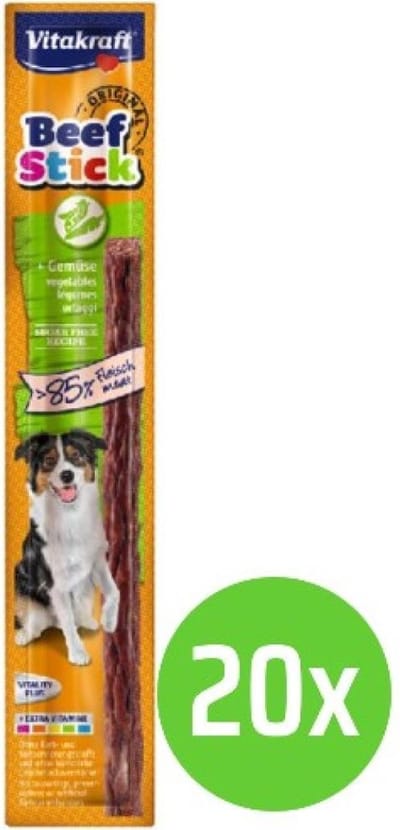 Vitakraft beefstick menu - hondensnack - Groente - 20 verpakkingen