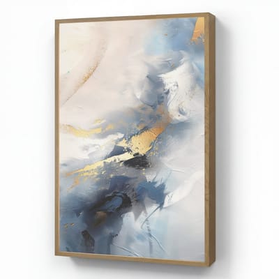 Wandlamp 60x90 cm - Oplaadbaar - Blauw - Modern - Marmer - Abstract - Goud - Wandlampen binnen woonkamer - Slaapkamer lamp - Decoratieve nachtlamp - Vloerlamp draadloos