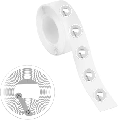 60 Stuks Rewritable NFC Labels 25mm - NTAG213 Tags met 144 Bytes voor Mobiele Apparaten en NFC Compatibele Toestellen