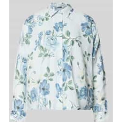 regular fit overhemdblouse van linnen