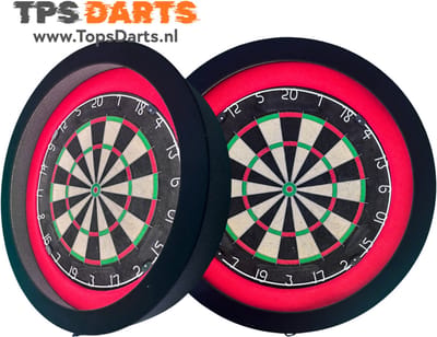 Tps Dartbord verlichting - Pure Red-Black - Led Dartbord verlichting - Led surround dartbord verlichting- dartbord - dartbord verlichting