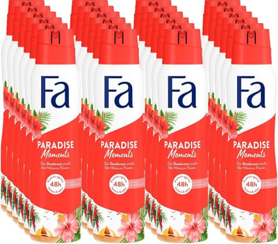 Fa Paradise Moments Deodorant Spray 150ml - Voordeelverpakking 24 stuks