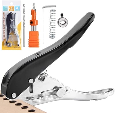 Perforator voor papier en karton, 8 mm enkele gat, ideaal voor etiketten en kaarten, draagbaar en gebruiksvriendelijk