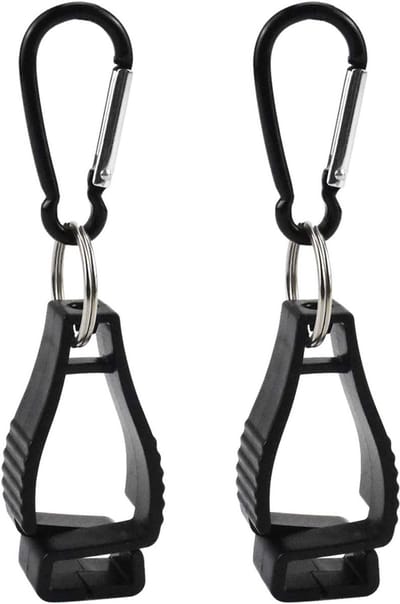 Set van 4 Handschoenclips met Metalen Karabijnhaak - Handige Handschoenhouder, Veiligheidsclip voor Handschoenen, Ideaal voor Werk en Activiteiten