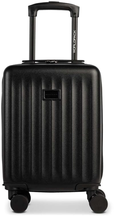 Worldpack Underseater Cabin Koffer ABS | Afneembare Wielen | Zwart