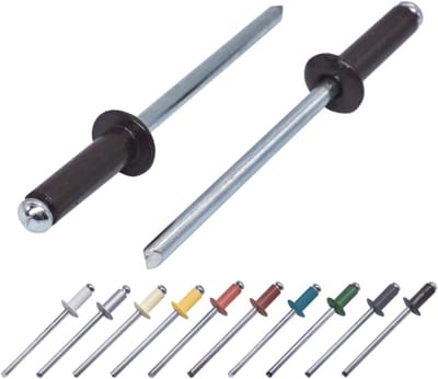 400 stuks geschilderde blinde klinknagels 4,0 x 14 mm met koepelkop