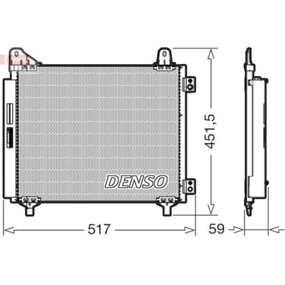 Condensator, airconditioning DENSO DCN21035