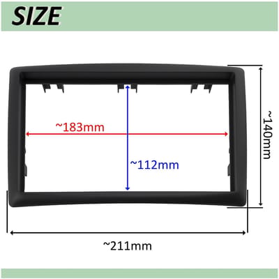 Allecto - Verloopadapter voor Autoradio - Compatibel met Renault Megane II - Kunststof Lijst - Eenvoudige Installatie - Perfect Voor Muzieklief...