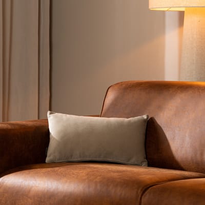 Bronx71® Sierkussen Anna velvet beige 25 x 45 cm