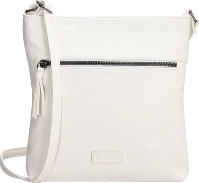 Beagles Ferro Schoudertas Dames - Crossbodytas met verstelbare schouderband - Tas van Imitatieleder - Wit