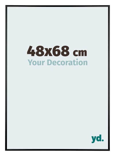 Your Decoration - Fotolijst 48x68 cm - Aluminium - Zwart Mat - Kent