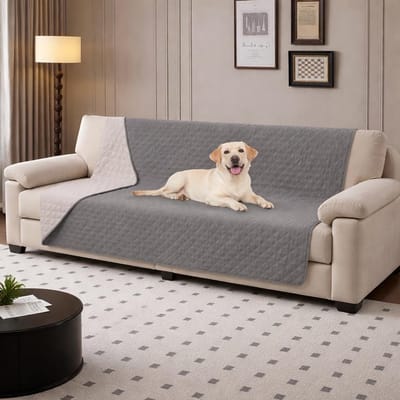 KZQ Waterdichte bankhoes - Huisdierdeken - 75x180cm - Antislip onderkant - Geschikt voor banken en bedden - Wasbaar - Geschikt voor katten en honden - Zacht en comfortabel - Grijs