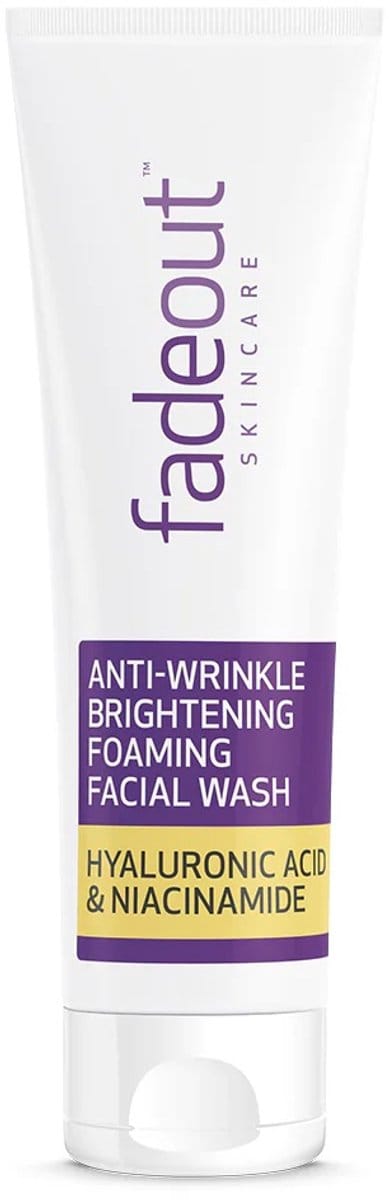 Gezichtsreiniger tegen Rimpels - Fade Out Anti-Wrinkle Brightening Facial Wash - Pigmentvlekken - Hyaluronzuur & Niacinamide - Vegan 100ml