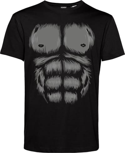 T-shirt kind Gorilla Shirt | Carnavalskleding kinderen | Carnaval Kostuum | Foute Party | Zwart | maat 68