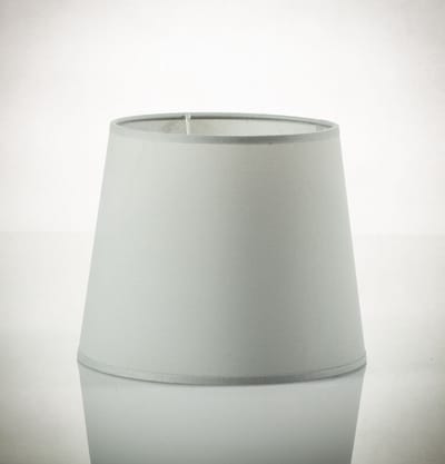Licht-Erlebnisse - Willow - Lampenkap voor staande lampen - E27 - van - Plastic bedekt met stof - in - Grijs