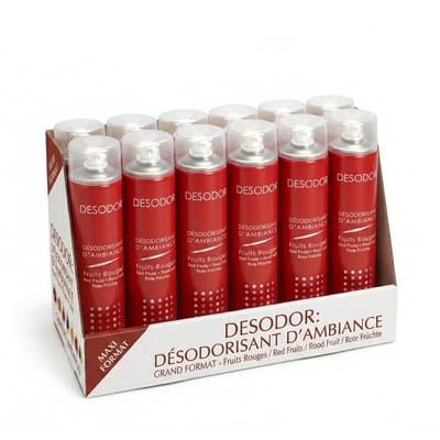 Luchtverfrisser met rode vruchtengeur 750 ml 12X