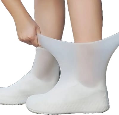 Waterdichte Fiets Overschoenen | Maat 34 t/m 45 | 1 Paar | Herbruikbare Siliconen Schoenhoes | Buiten Regenbescherming | Regenbestendig Antislip Schoenbeschermers | Schoenovertrek Motor Scooter Fiets