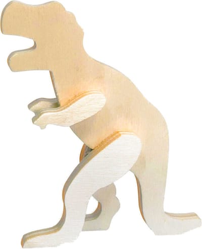 Tyrannosaurus Dinosaurus - Hout 3D Staand - Hobby & DIY - Duurzaam & Onbehandeld Hout - 10x12x2cm