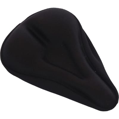 Fietszadelhoes Ergonomisch Ontwerp Anti-Slip Snelle Warmteafvoer Siliconen Spons Fietszadelkussen 200g black