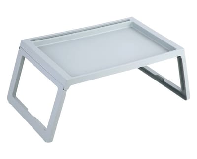 Dailygoods- Bijzettafel Opvouwbaar - Klapbedserveertafel - Notebookstandaard - Leeshouder - Duurzaam PP-kunststof - 54,5 x 36 x 27 cm - Serveertafel