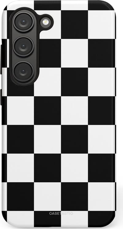 Casetastic Hoesje Geschikt voor Samsung S23 - Stijlvolle Beschermende Duo-layer Case - Schaak