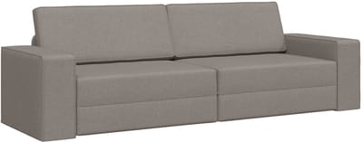 Slaapbank - Uitklapbaar - Slaapstoel - Logeerbed - Zetelbed - Slaapfauteuil - Vouwbed - 2 persoons - Zeer comfortabel - Taupe
