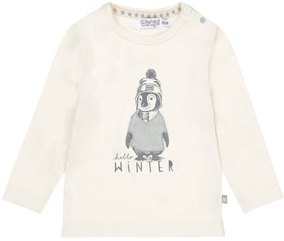 Dirkje jongens longsleeve Off white - 02 Boys frosty friends - Maat 56