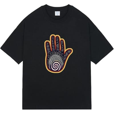 Heren Zomer Street Retro Mode Merk Design T-shirt met Korte Mouwen Katoen Heren en Dames Zelfde Stijl XXL