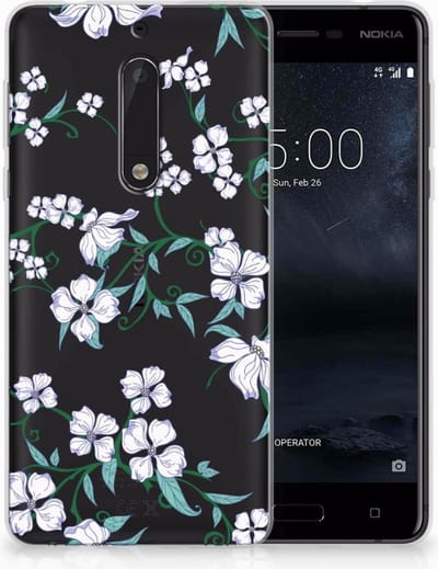 Nokia 5 Uniek TPU Case Blossom White