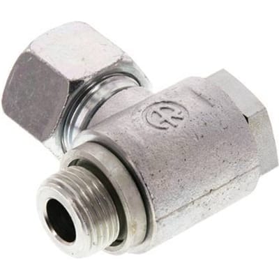 16S & G1/2'' Verzinkt Stalen Swivel Joint Snijringkoppeling Buitendraad 160bar Draaibaar ISO 8434-1