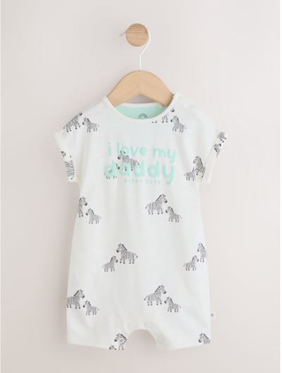 Next - Pasgeboren unisex - Jersey babyrompertje - Wit