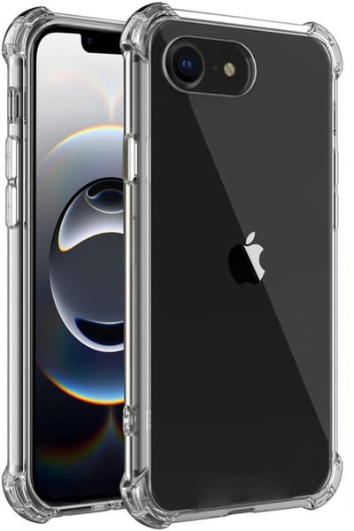 Anti Shock Hoesje Geschikt Voor iPhone 17e / 16e - ShockProof Silicone Case - Transparant Back Cover