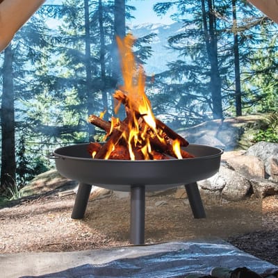 Vuurschaal Ø 75 cm voor Buiten - Ideaal voor Terras, Balkon en Camping
