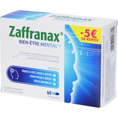 Zaffranax® Mentaal Welzijn Promo -5€ 60 Capsules